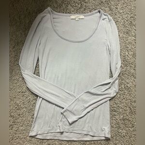 LOFT Women's Soft blue Long Sleeve Tee
